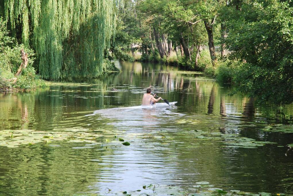 Villa Magnifique Moulin Proche Chablis, Jacuzzi Et Riviere Annay-sur-Serein Exterior foto