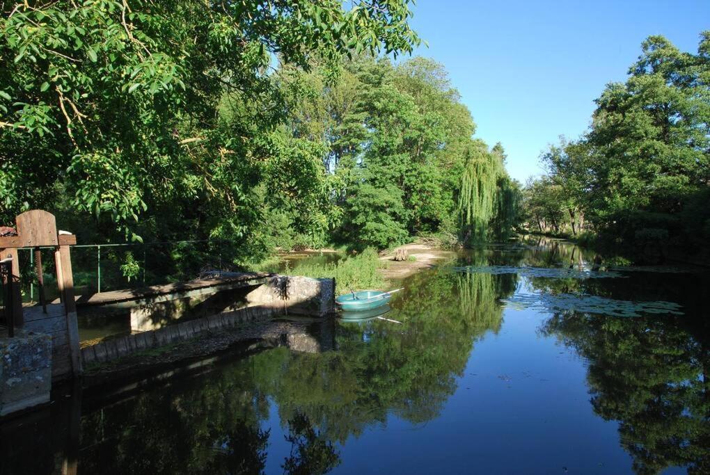 Villa Magnifique Moulin Proche Chablis, Jacuzzi Et Riviere Annay-sur-Serein Exterior foto