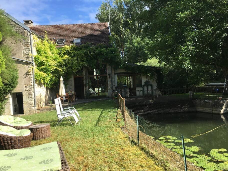 Villa Magnifique Moulin Proche Chablis, Jacuzzi Et Riviere Annay-sur-Serein Exterior foto