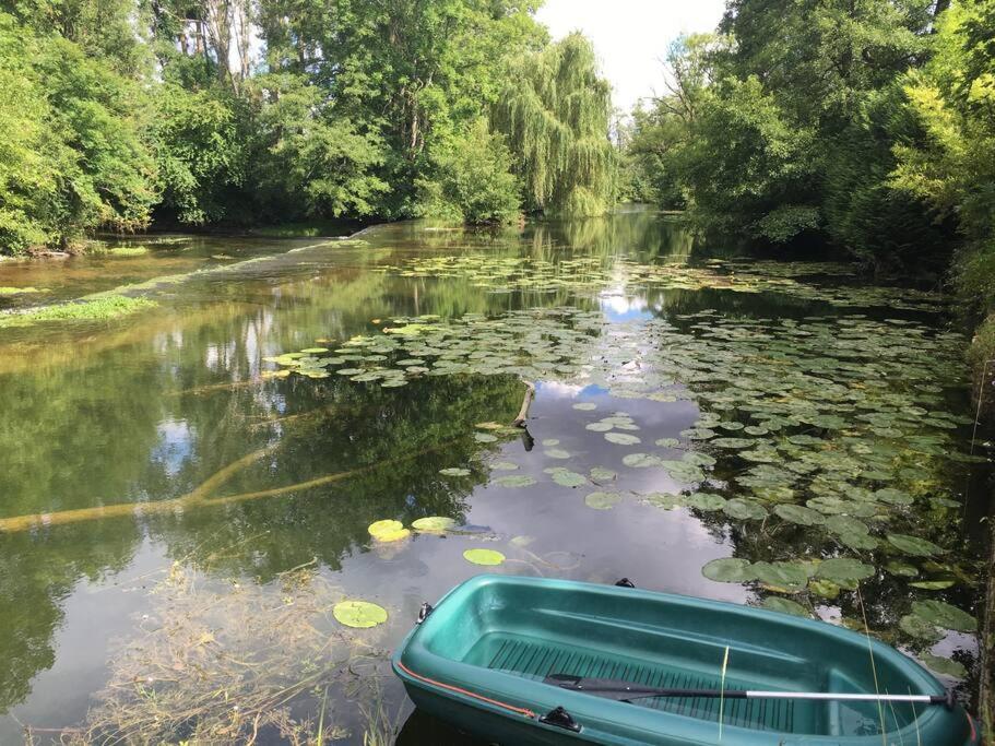 Villa Magnifique Moulin Proche Chablis, Jacuzzi Et Riviere Annay-sur-Serein Exterior foto