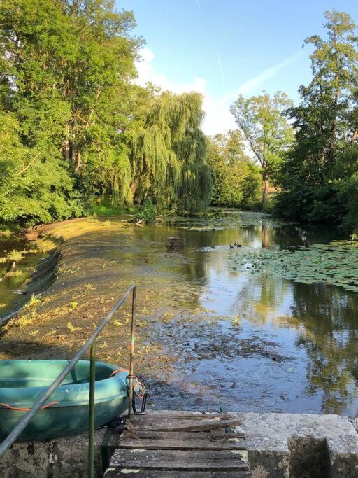 Villa Magnifique Moulin Proche Chablis, Jacuzzi Et Riviere Annay-sur-Serein Exterior foto
