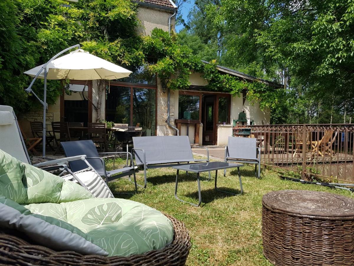 Villa Magnifique Moulin Proche Chablis, Jacuzzi Et Riviere Annay-sur-Serein Exterior foto